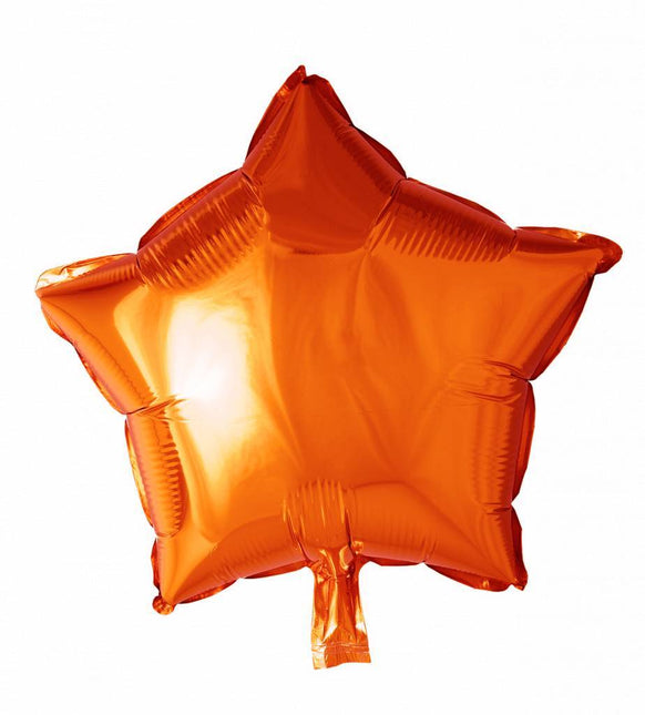 Helium Ballon Ster Oranje 46cm leeg