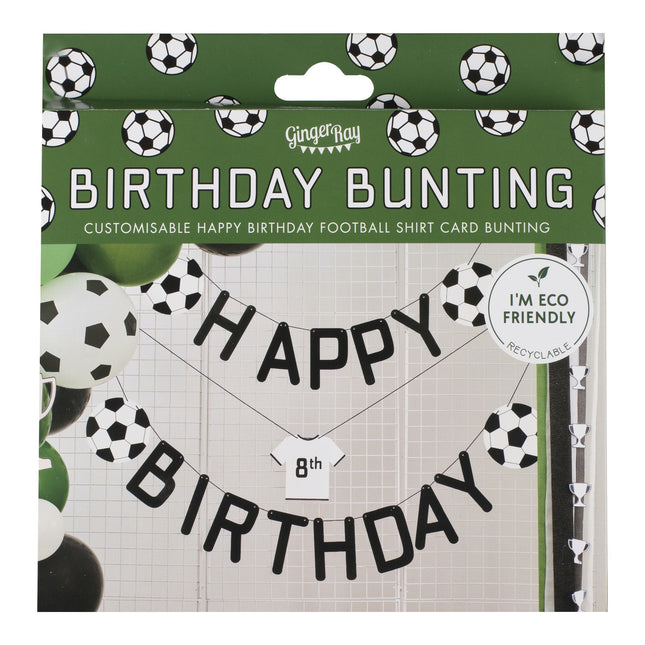 Voetbal Letterslinger Happy Birthday 1,5m