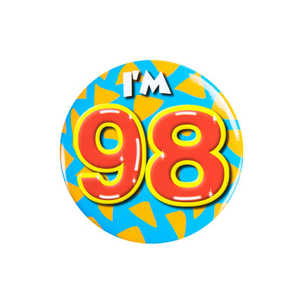 I'm 98 Button 98 Jaar 5,5cm