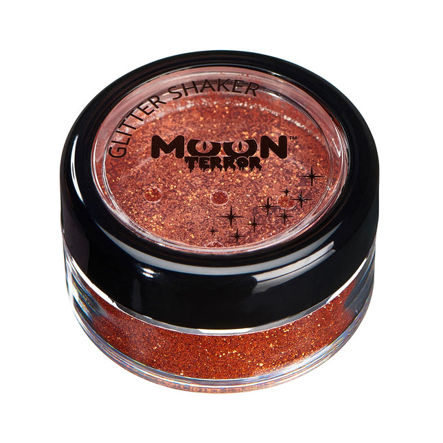 Moon Terror Halloween Glitter Shakers Pumpkin Orange 5g