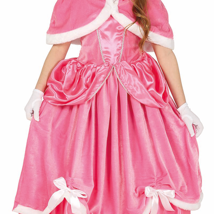 Prinsessenjurk Kind Roze Lang