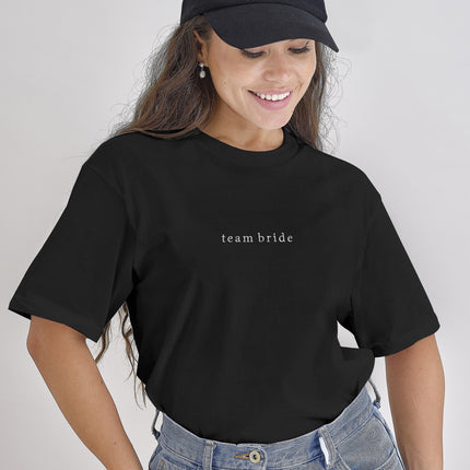 Team Bride Shirt Zwart