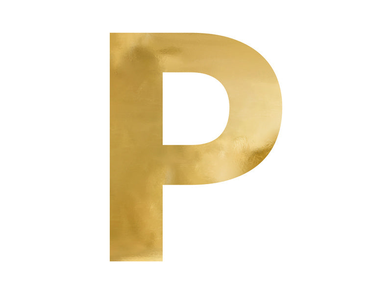 Spiegelletter P Goud 60cm