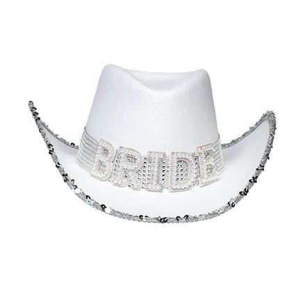 Bruiloft Cowboyhoed Bride Glitters