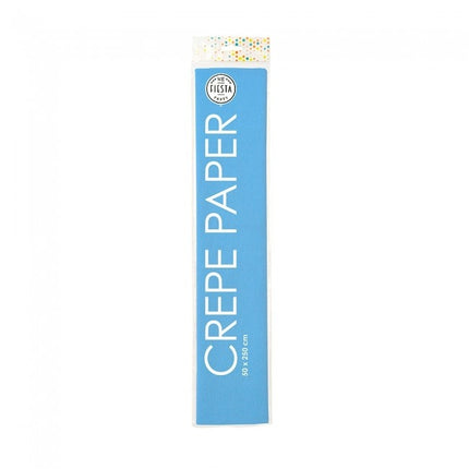 Crepe Papier Lichtblauw 50cm 2,5m