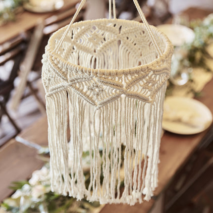 Beige Hangdecoratie Macrame 40cm