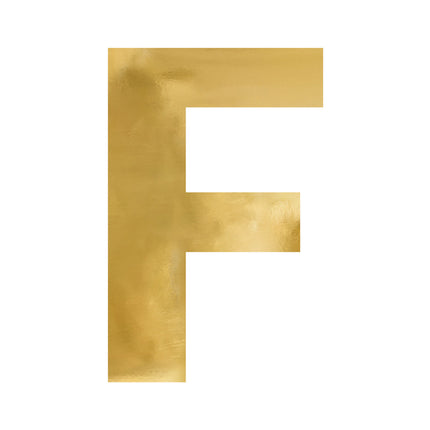 Spiegelletter F Goud 60cm