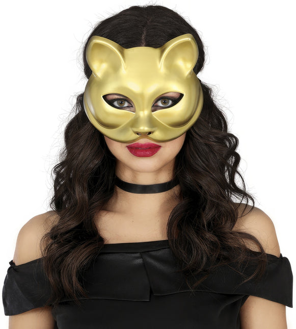 Kat Oogmasker Goud