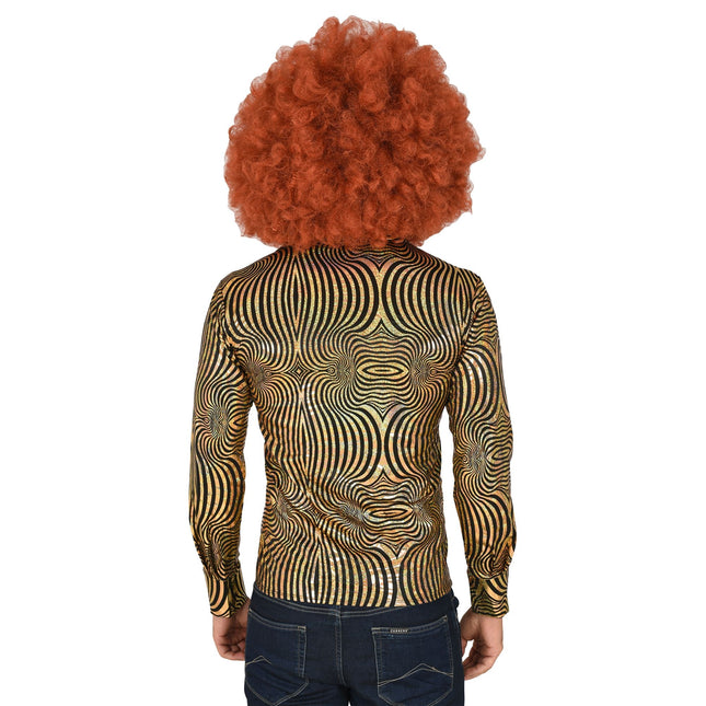 Disco 70S Blouse Goud Heren