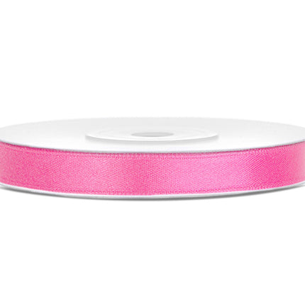 Satijn Lint Roze 6mm 25m