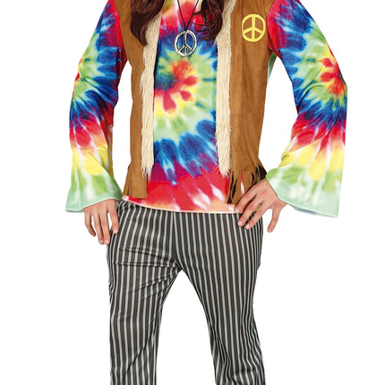 Hippie Kostuum Heren Gekleurd