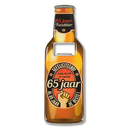 Bieropener 65 Jaar 18,5cm