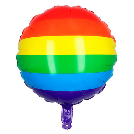 Regenboog Helium Ballon Dubbelzijdig Leeg 45cm