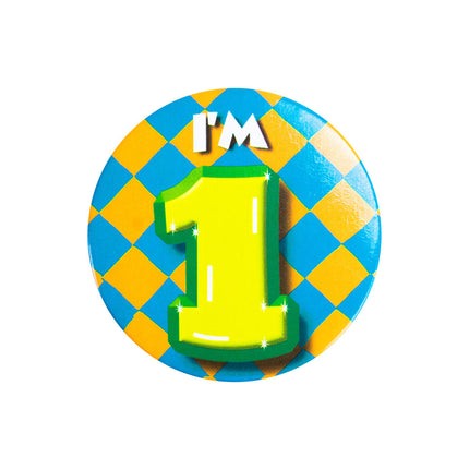 I'm 1 Button 1 Jaar 5,5cm