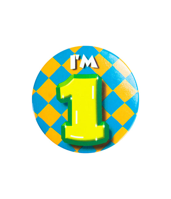 I'm 1 Button 1 Jaar 5,5cm