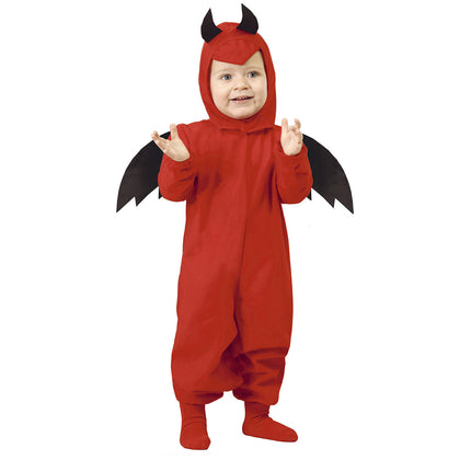 Duivel Halloween Kostuum Baby Rood Zwart