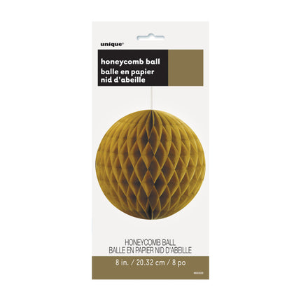 Honeycomb Bol Goud 20cm