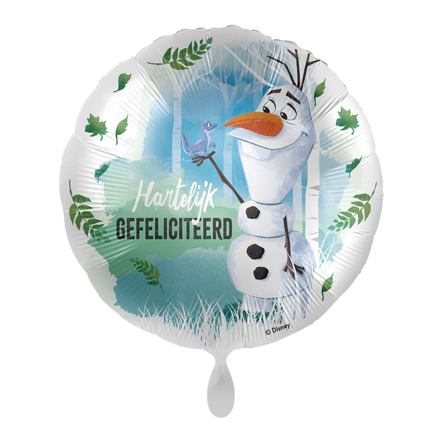 Frozen Helium Ballon Olaf Leeg 43cm