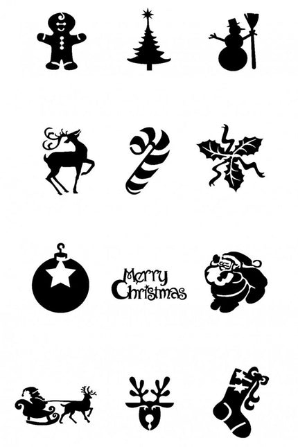 Kerst Tattoo Stencil 24st