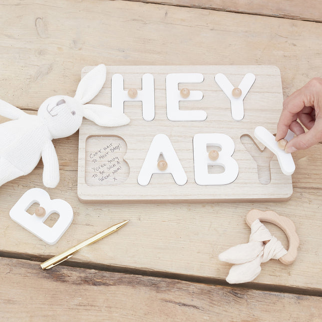 Gastenboek Hey Baby Puzzel 12,2cm