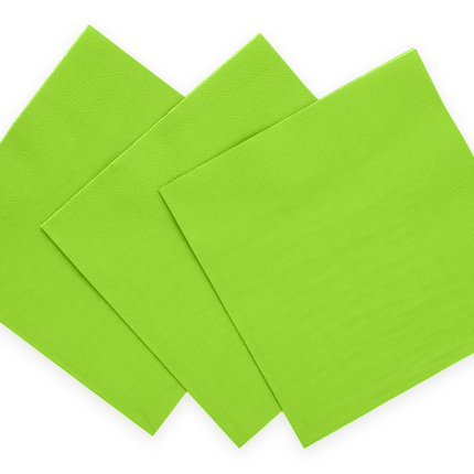 Lime Groene Servetten 3 Laags 33cm 20st