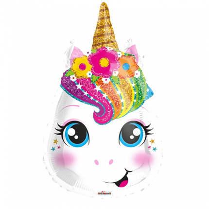 Helium Ballon Unicorn 45cm leeg