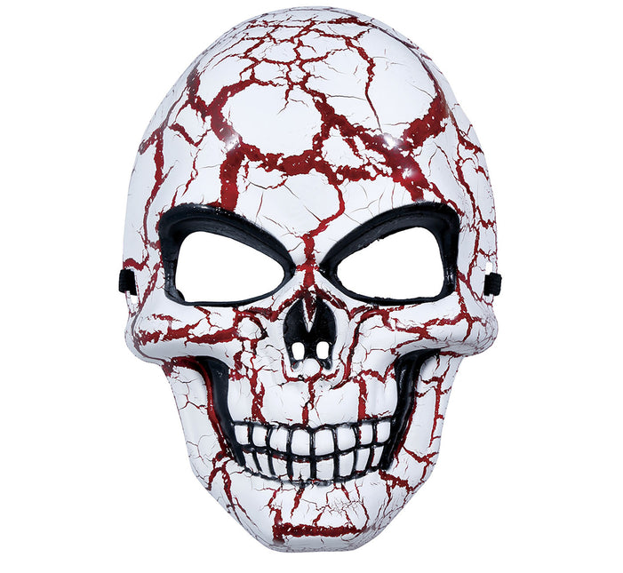 Rood Witte Halloween Masker Schedel