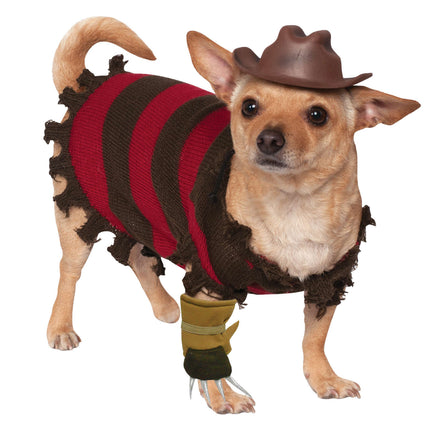 Halloween Honden Kostuum Freddy Krueger