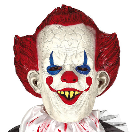 Halloween Masker Clown Rood Haar