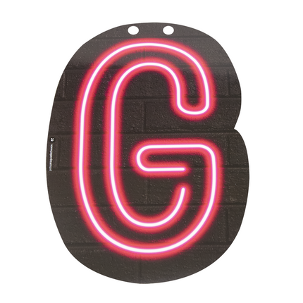 Neon Letter G 24cm