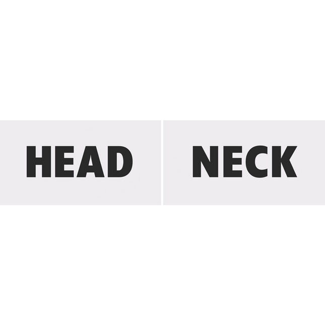 Trouwborden Head & Neck 2st