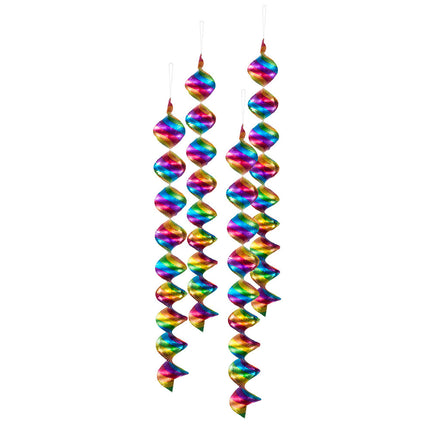 Regenboog Hangdecoratie Spiralen 60cm 4st