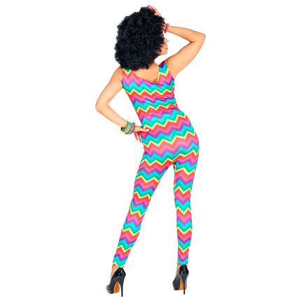 Disco 70S Jumpsuit Dames Groovy