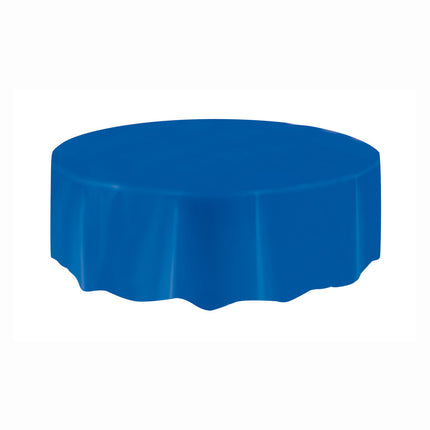 Blauw Tafelkleed Rond 2,13m