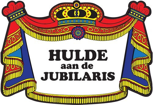 Hulde Aan De Jubilaris Deurbord 50cm