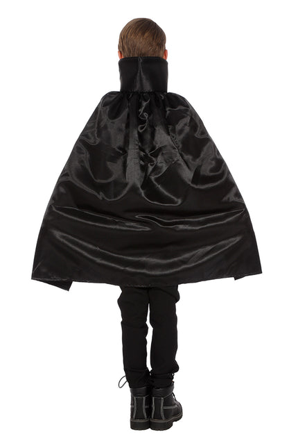 Halloween Cape Zwart Kind Dracula