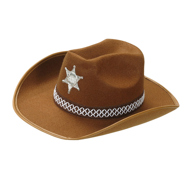 Cowboy Hoed Bruin Sheriff