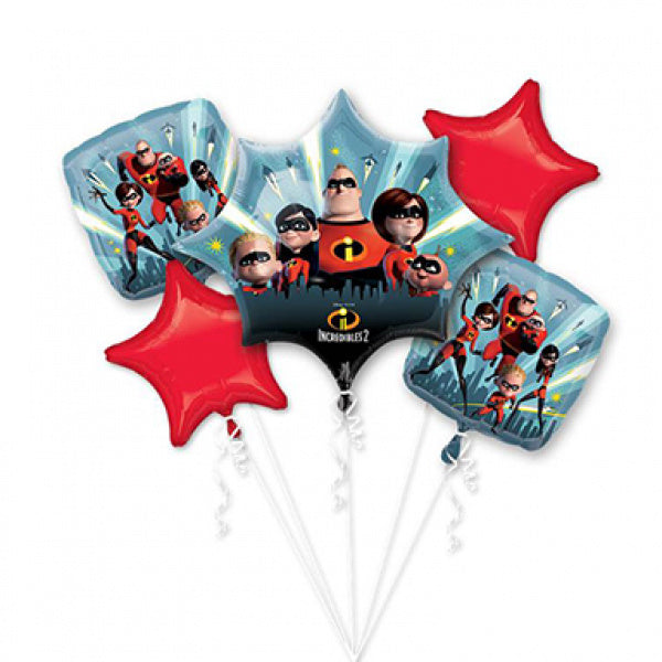 The Incredibles 2 Helium Ballon set 5 delig leeg