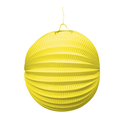 Gele Lampion Rond 20cm