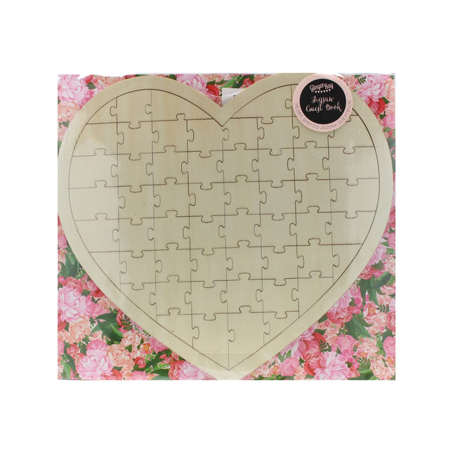 Gastenboek Hart Puzzel 42cm