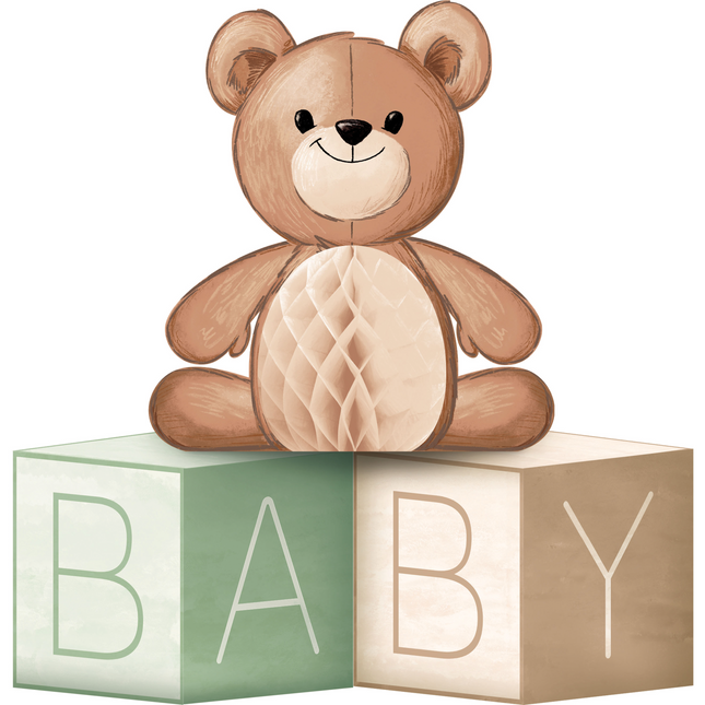 Tafeldecoratie Teddy Beer Baby 30,5cm