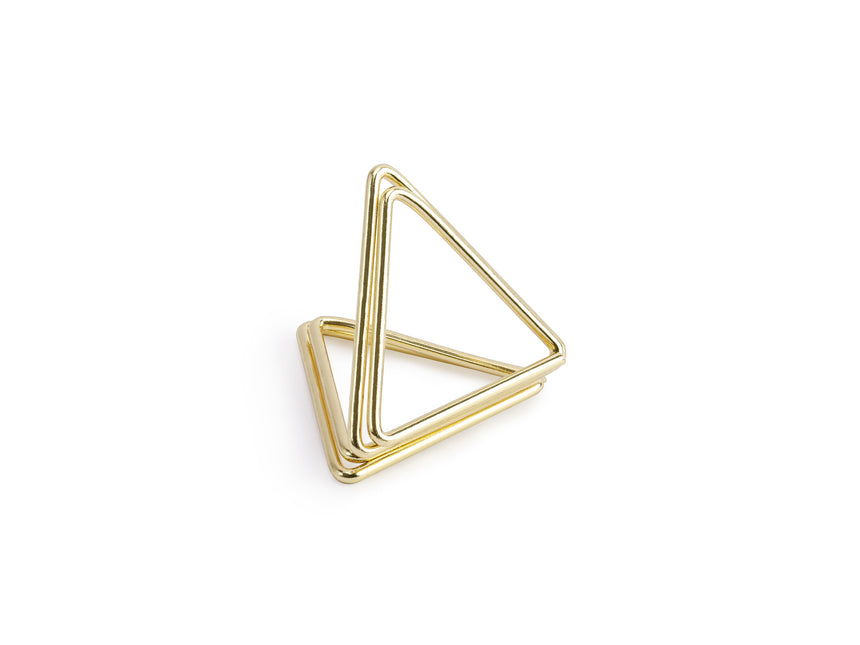 Naamkaarthouders Triangle Goud 2,3cm 10st