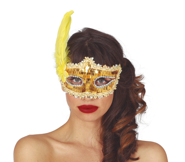 Goud Masker Veren