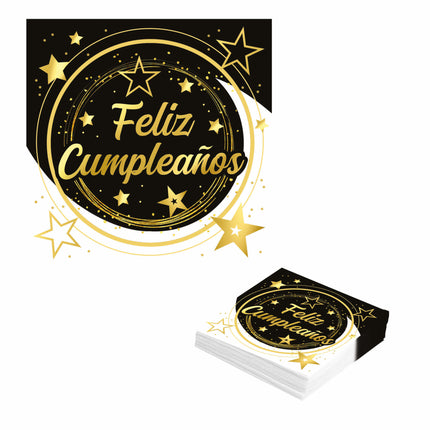 Servetten Feliz Cumplea–os 33cm 12st