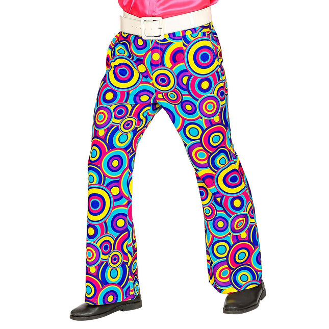 Disco 70S Broek Blauw Paars Heren