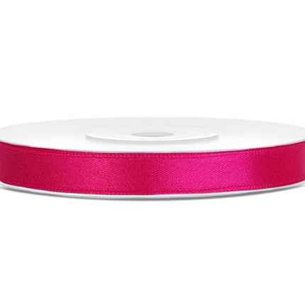 Satijn Lint Fuchsia 6mm 25m