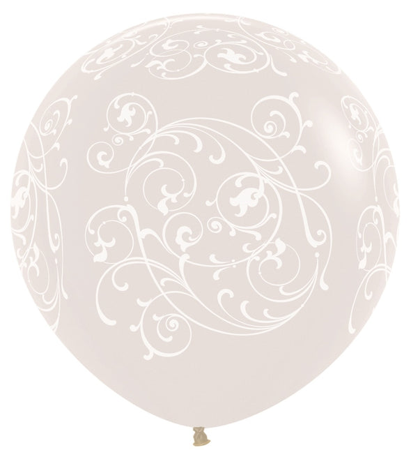 Ballonnen Filigree Crystal Clear 91cm 2st