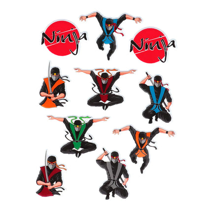 Ninja Stickers 4st