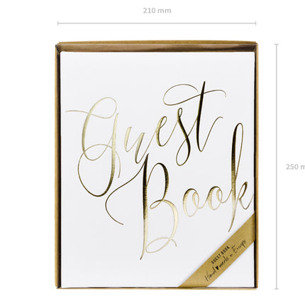 Gastenboek Gouden Letters 24,5cm