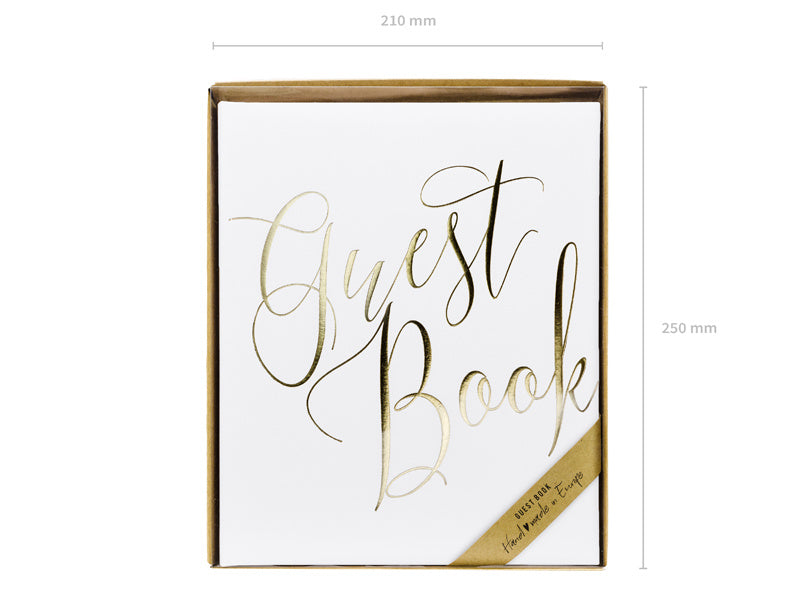 Gastenboek Gouden Letters 24,5cm